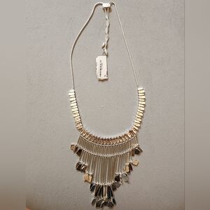 Kendra Scott Lana Statement Bib Necklace Silver NwT